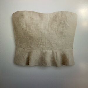 J. Crew peplum linen top